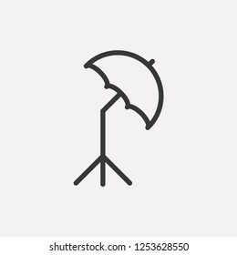 Studio lighting icon isolated on background. Photography symbol modern, simple, vector, icon for website design, mobile app, ui. Vector Illustration