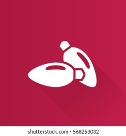 Studio lighting icon in Metro user interface color style. Photography instrument lamp