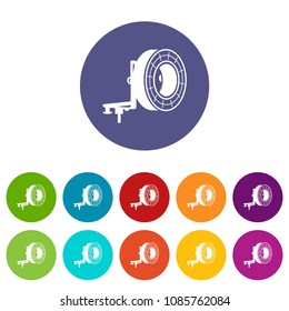 Studio lighting icon in simple style on a white background