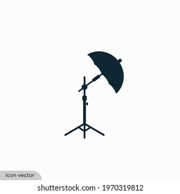 studio lighting icon vector illustration logo template