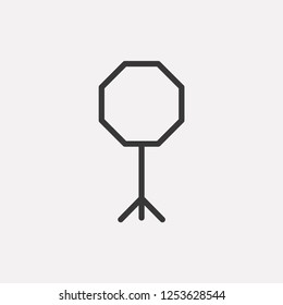 Studio lighting tripod icon isolated on background. Photography symbol modern, simple, vector, icon for website design, mobile app, ui. Vector Illustration