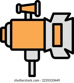 Studio Lighting Vector Icon which is suitable for commercial work and easily modify or edit it
