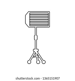 Studio Lights icon. Element of Equipment photography for mobile concept and web apps icon. Outline, thin line icon for website design and development, app development