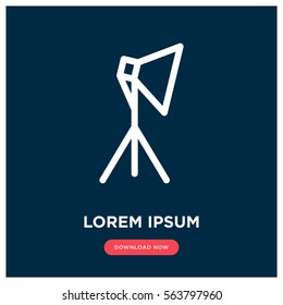 Studio lights vector icon