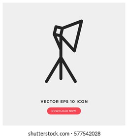 Studio lights vector icon