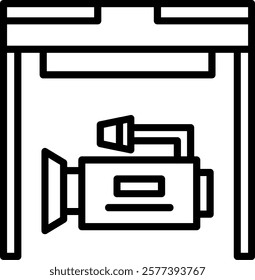 Studio Line Vector Icon Design