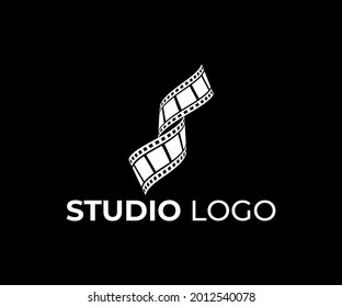 studio logo design, film maker logo design, letter s logo