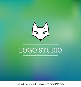 Studio logo Fox company line  green background