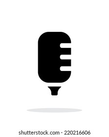 Studio microphone icon on white background. Vector illustration.