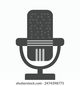 Studio Microphone Icon symbol, and vector, Can be used for web, print, and mobile