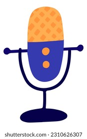 micrófono de estudio para grabar canciones