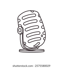 Studio microphone vector symbol sign illustration icon