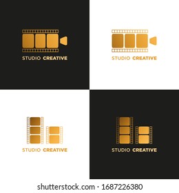 Vector de diseño de plantillas de logotipo de película Studio.