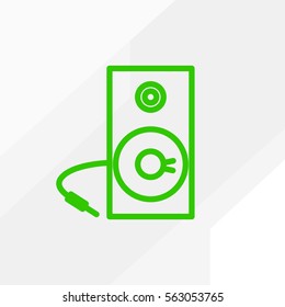 Studio music speaker vector icon for web design and mobile application user interface