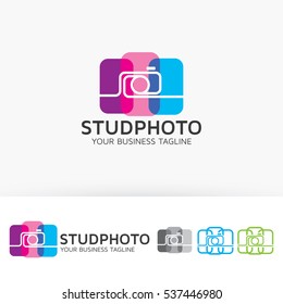 Studio photo logo design. Studio photography logo concept. Vector logo template