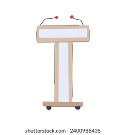 studio podium cartoon. cylinder empty, geometric realistic, showroom abstract studio podium sign. isolated symbol vector illustration