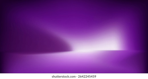 studio room design with gradient purple color background. vector illustration