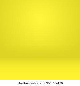 Studio room mock up abstract background vector design in yellow room empty