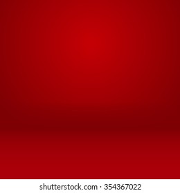 Studio room mock up abstract chinese new year background vector design in red room empty