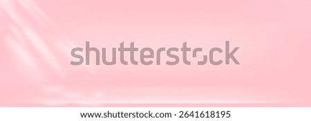 Studio room pink gradient background. Light neutral wall product room. Minimal pastel table scene. Empty desk stage for beauty cosmetic presentation. Vector illustration. Vector illustration.