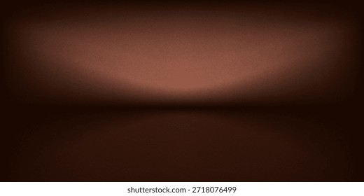Studio room, wall as Background of Mocha mousse, Panton color of the year 2025. Abstract brown wall bg. Backdrop. podium. Warm gradient closeup. Mocha Mousse tan abstract bg. shadows. Template design