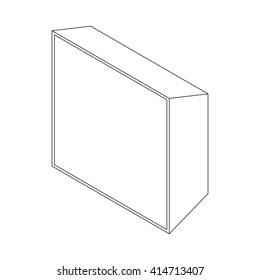 Studio screen icon, isometric 3d style