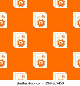 Studio speakers pattern vector orange for any web design best