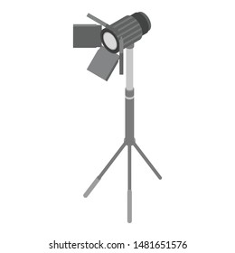 Studio spotlight icon. Isometric of studio spotlight vector icon for web design isolated on white background