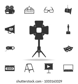 studio spotlight icon. Set of cinema  element icons. Premium quality graphic design. Signs and symbols collection icon for websites, web design, mobile app on white background