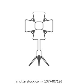 studio spotlight icon. Set of cinema  element icons. Premium quality graphic design. Signs and symbols collection icon for websites, web design, mobile app on white background
