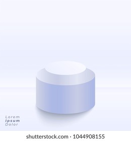 studio stage background with 3d podium for presentation