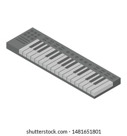 Studio synthesizer icon. Isometric of studio synthesizer vector icon for web design isolated on white background