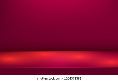 Studio table room. Product display with copy space. Web banner background