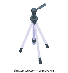 Studio tripod icon. Isometric of studio tripod vector icon for web design isolated on white background