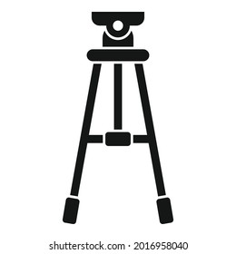 Studio tripod icon simple vector. Video camera stand. Digital film tripod
