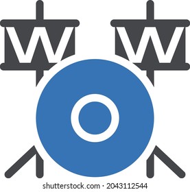 studio vector glyph colour icon