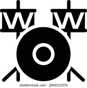 studio vector glyph flat icon