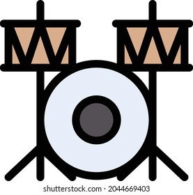 studio vector line colour icon