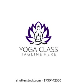 Studio Yoga Logo Vector Template