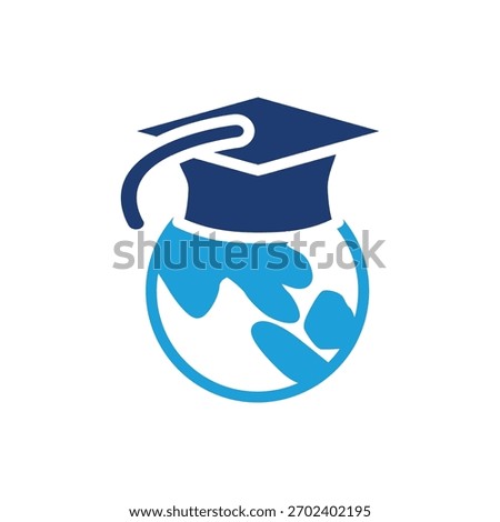 study abroad, international education colored icon vector design good for web or mobile app