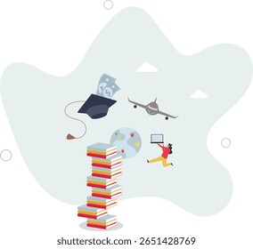 Estude no exterior programas para educação global aprendizagem .Conhecimento internacional aprendizagem a partir de universidade, escola ou faculdade estrangeiros . vida de caráter .