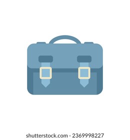 Study bag icon flat vector. Campus education. City park isolated