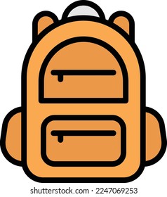 Study bag Vector Icon which is suitable for commercial work and easily modify or edit it

