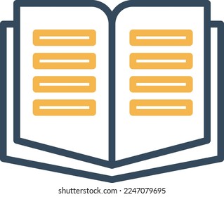 Study Book Vector Icon which is suitable for commercial work and easily modify or edit it
