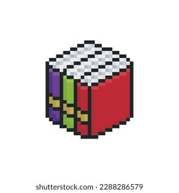 Study books, pixel art object