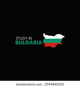 Study in Bulgaria Template Vector.