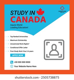 Study In Canada Social Media Post Design