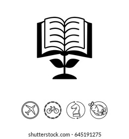 Study Concept with Book Icon