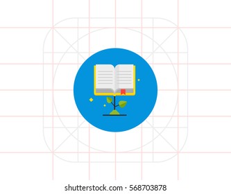 Study Concept Icon with Book