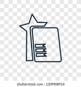 Study concept vector linear icon isolated on transparent background, Study concept transparency concept in outline style